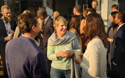 People gathered at a social event